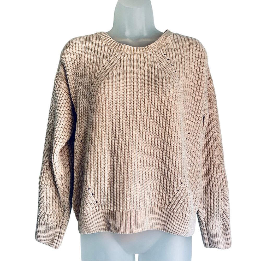 Serpentine Cozy Soft Sweater Women's Small Cream Pullover Cottage